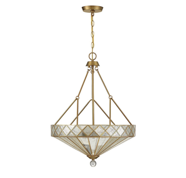 Savoy House Emerald 7-1870-4-322 Pendant Light - Warm Brass