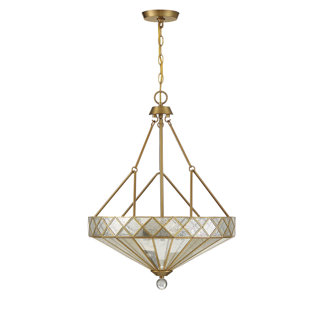 Savoy House Emerald 7-1870-4-322 Pendant Light - Warm Brass
