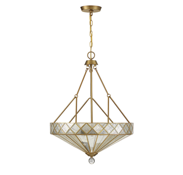 Savoy House Emerald 7-1870-4-322 Pendant Light - Warm Brass
