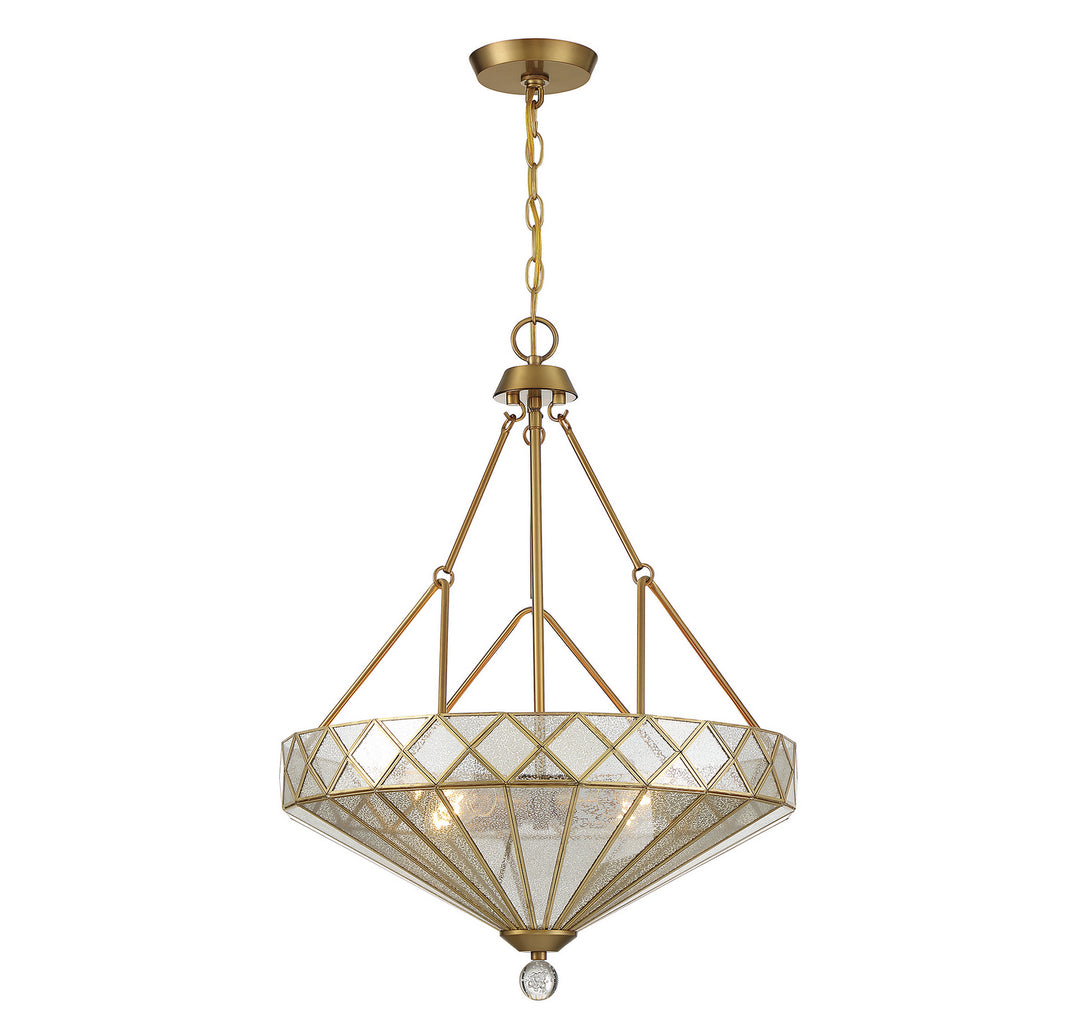 Savoy House Emerald 7-1870-4-322 Pendant Light - Warm Brass