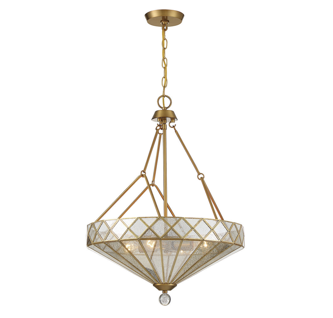 Savoy House Emerald 7-1870-4-322 Pendant Light - Warm Brass