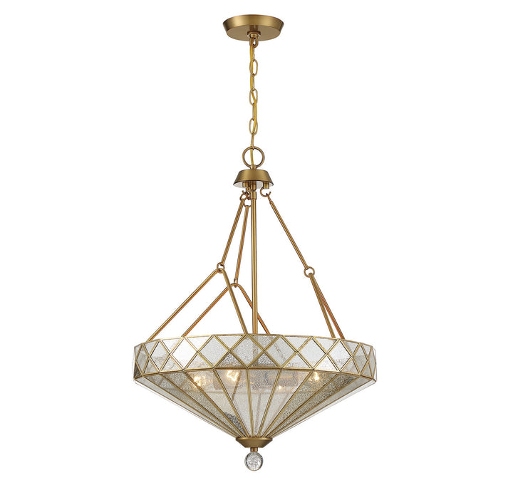 Savoy House Emerald 7-1870-4-322 Pendant Light - Warm Brass