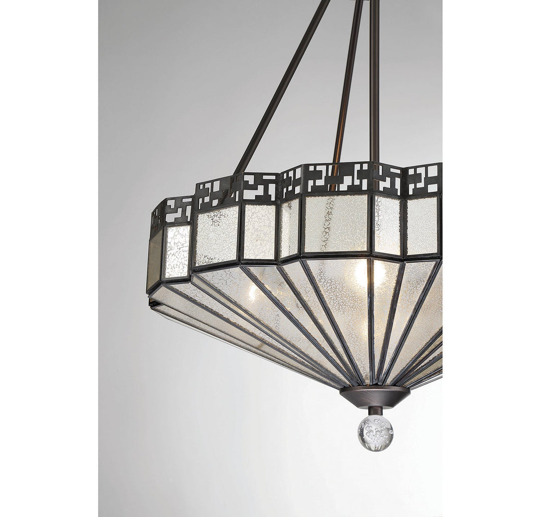Savoy House Baguette 7-1871-4-28 Pendant Light - Oiled Burnished Bronze