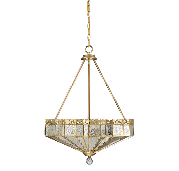 Savoy House Baguette 7-1871-4-322 Pendant Light - Warm Brass