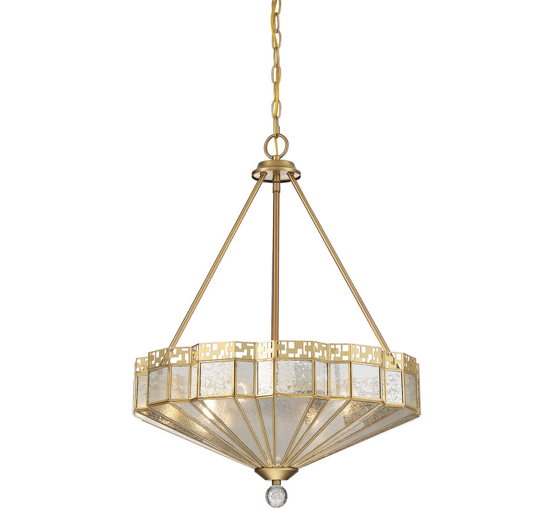 Savoy House Baguette 7-1871-4-322 Pendant Light - Warm Brass