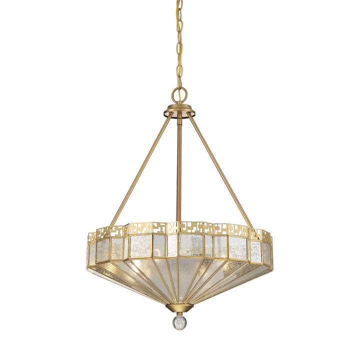 Savoy House Baguette 7-1871-4-322 Pendant Light - Warm Brass