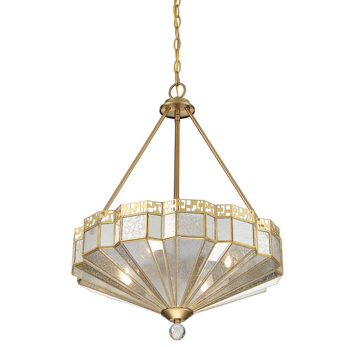 Savoy House Baguette 7-1871-4-322 Pendant Light - Warm Brass