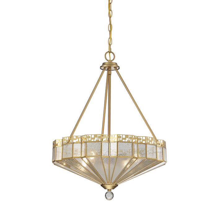 Savoy House Baguette 7-1871-4-322 Pendant Light - Warm Brass