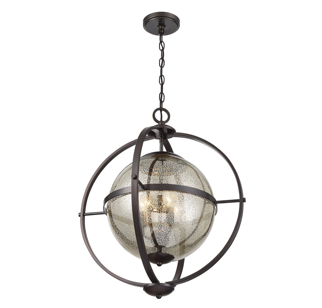 Savoy House Pearl 7-1872-3-28 Pendant Light - Oiled Burnished Bronze