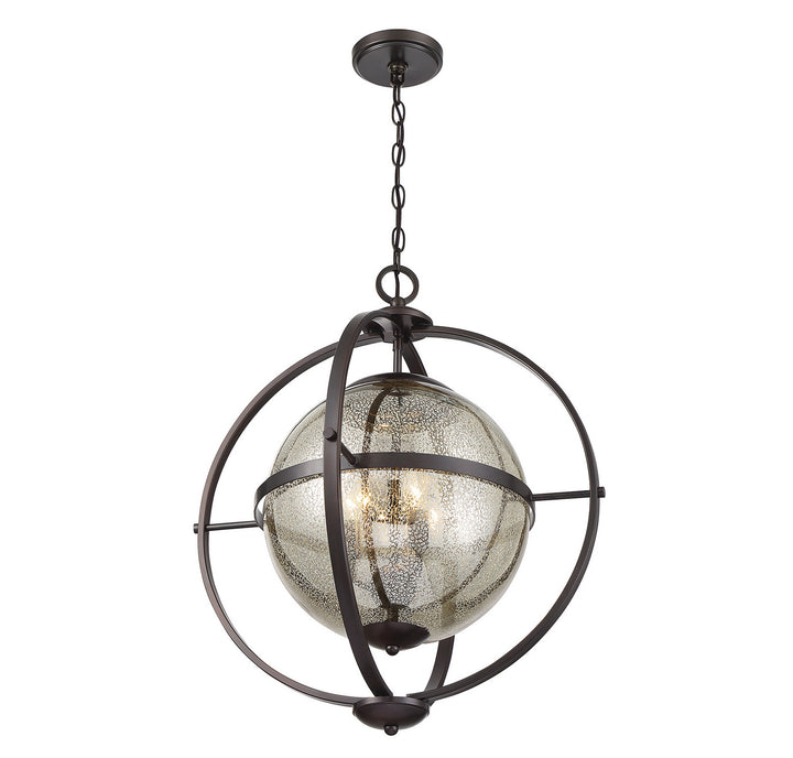 Savoy House Pearl 7-1872-3-28 Pendant Light - Oiled Burnished Bronze