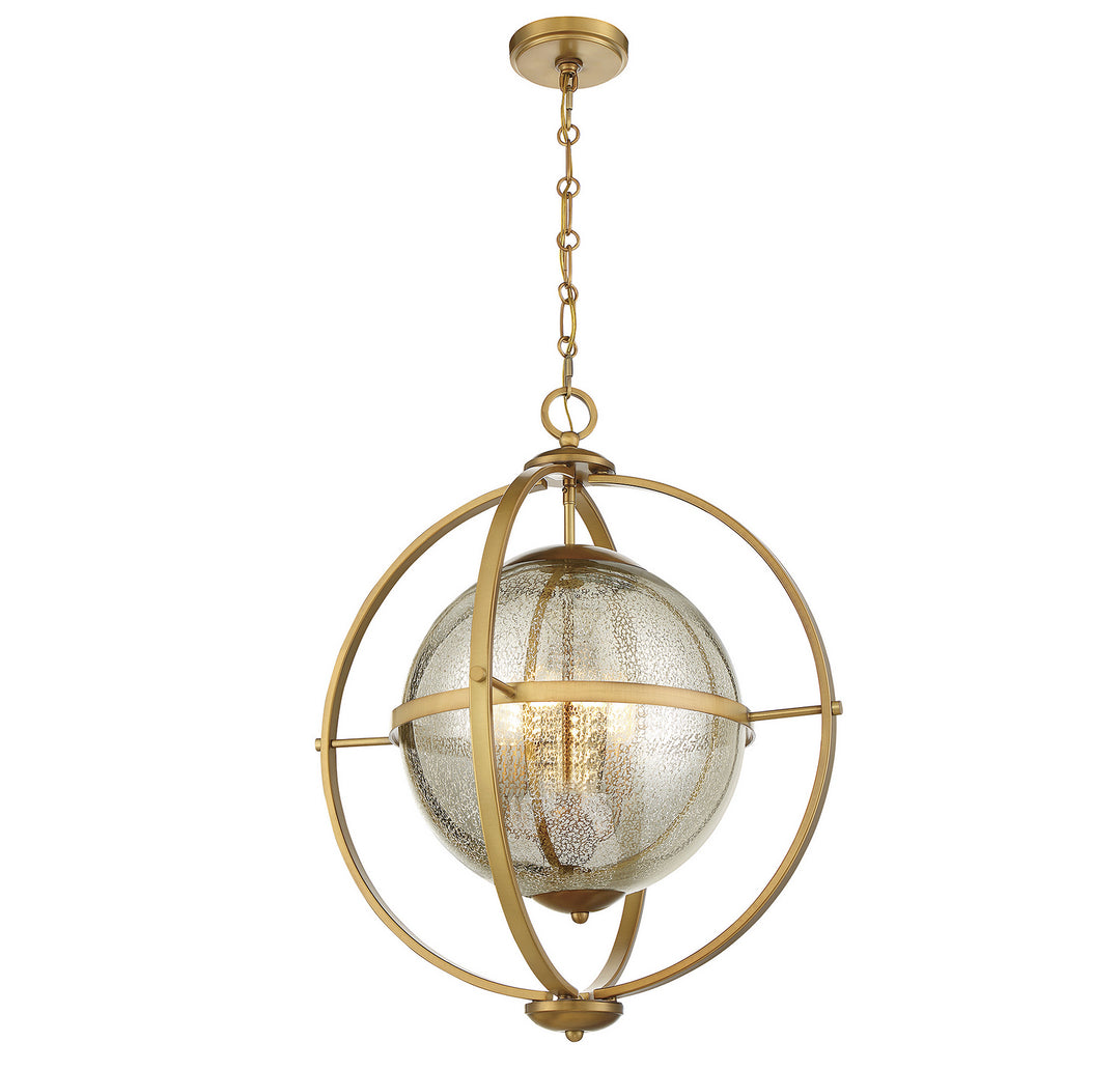 Savoy House Pearl 7-1872-3-322 Pendant Light - Warm Brass