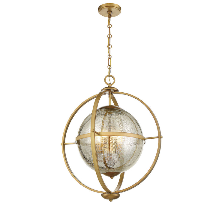 Savoy House Pearl 7-1872-3-322 Pendant Light - Warm Brass