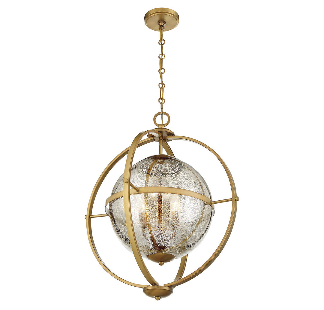 Savoy House Pearl 7-1872-3-322 Pendant Light - Warm Brass