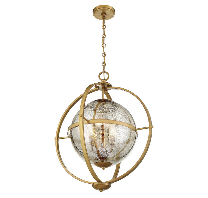 Savoy House Pearl 7-1872-3-322 Pendant Light - Warm Brass