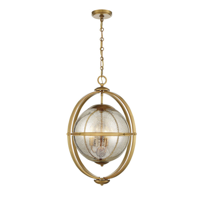 Savoy House Pearl 7-1872-3-322 Pendant Light - Warm Brass