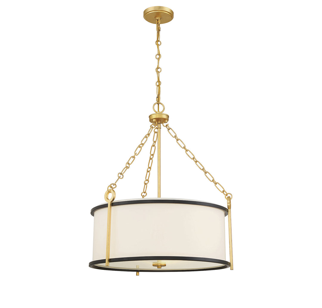 Savoy House Kian 7-1920-3-261 Pendant Light - Matte Black with True Gold