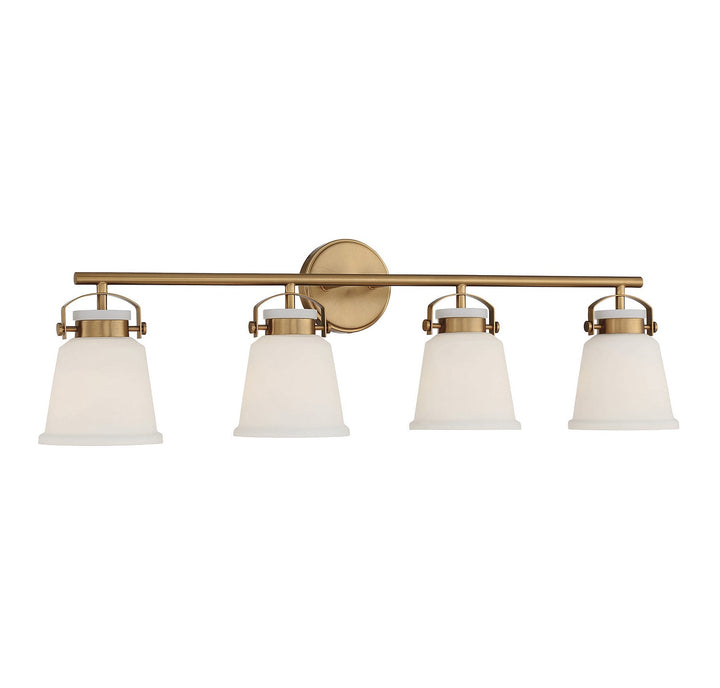 Savoy House Kaden 8-1627-4-322 Bath Vanity Light 34 in. wide - Warm Brass