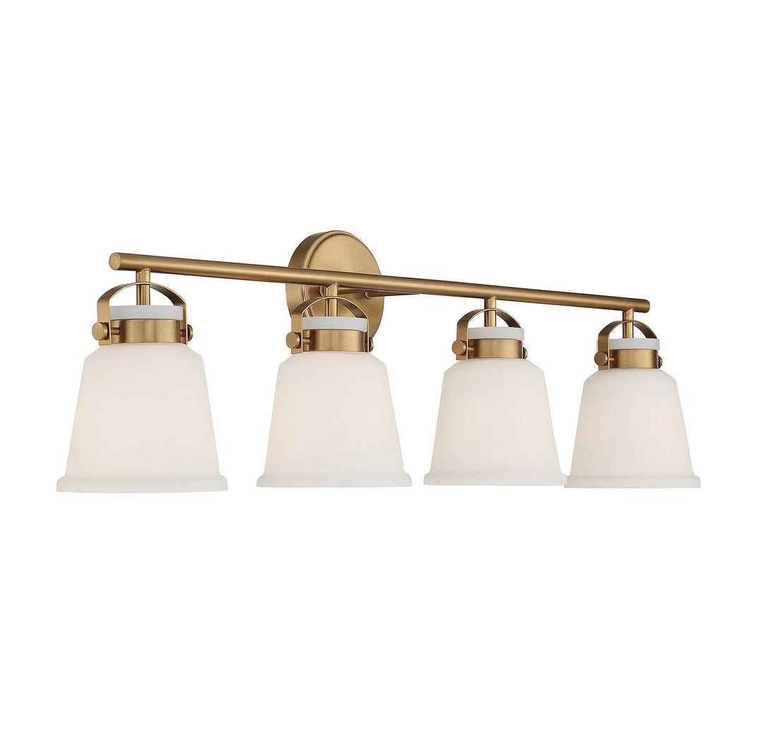 Savoy House Kaden 8-1627-4-322 Bath Vanity Light 34 in. wide - Warm Brass