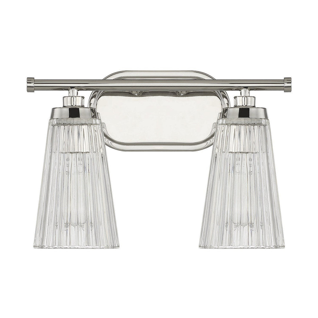 Savoy House Chantilly 8-1745-2-109 Bath Vanity Light 14 in. wide - Polished Nickel