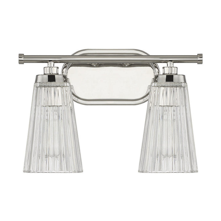 Savoy House Chantilly 8-1745-2-109 Bath Vanity Light 14 in. wide - Polished Nickel