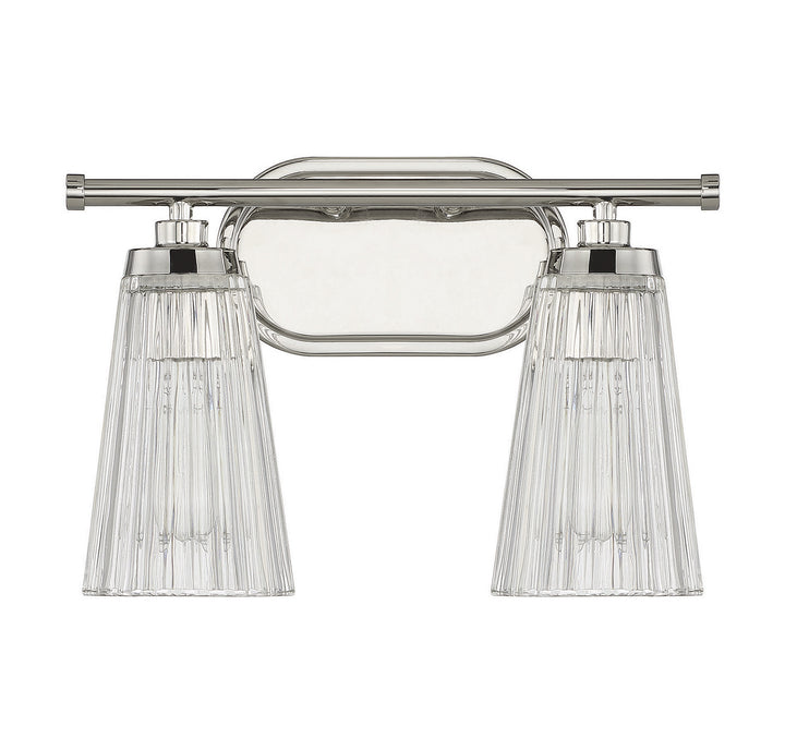 Savoy House Chantilly 8-1745-2-109 Bath Vanity Light 14 in. wide - Polished Nickel