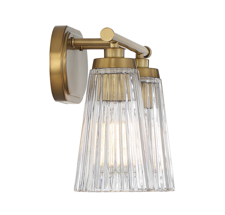 Savoy House Chantilly 8-1745-2-322 Bath Vanity Light 14 in. wide - Warm Brass