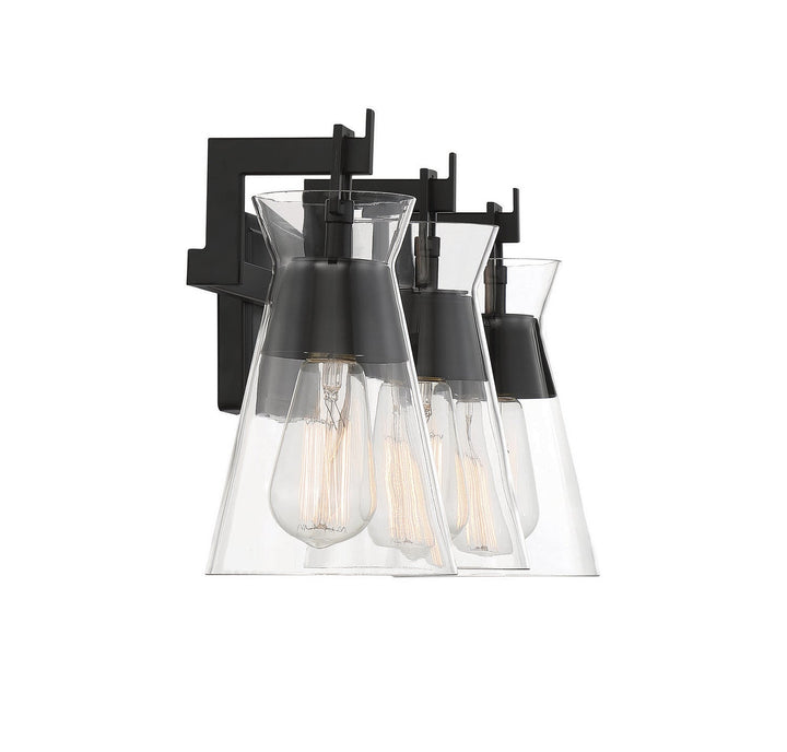 Savoy House Lakewood 8-1830-3-BK Bath Vanity Light 24 in. wide - Matte Black