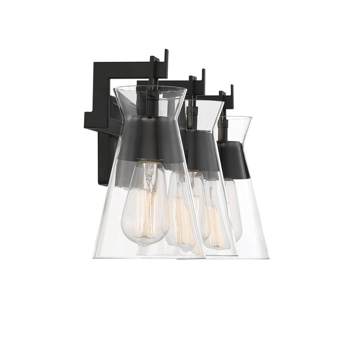 Savoy House Lakewood 8-1830-3-BK Bath Vanity Light 24 in. wide - Matte Black