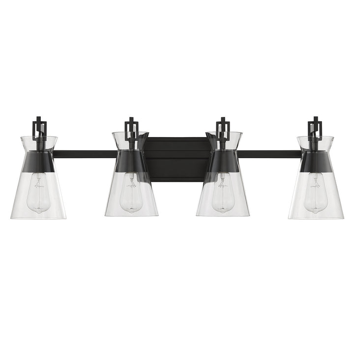Savoy House Lakewood 8-1830-4-BK Bath Vanity Light 32 in. wide - Matte Black