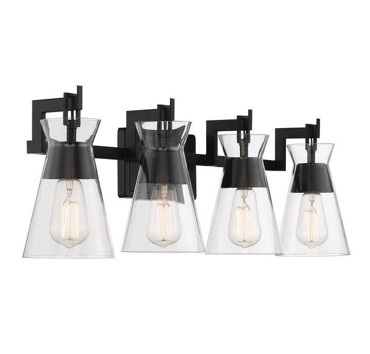 Savoy House Lakewood 8-1830-4-BK Bath Vanity Light 32 in. wide - Matte Black