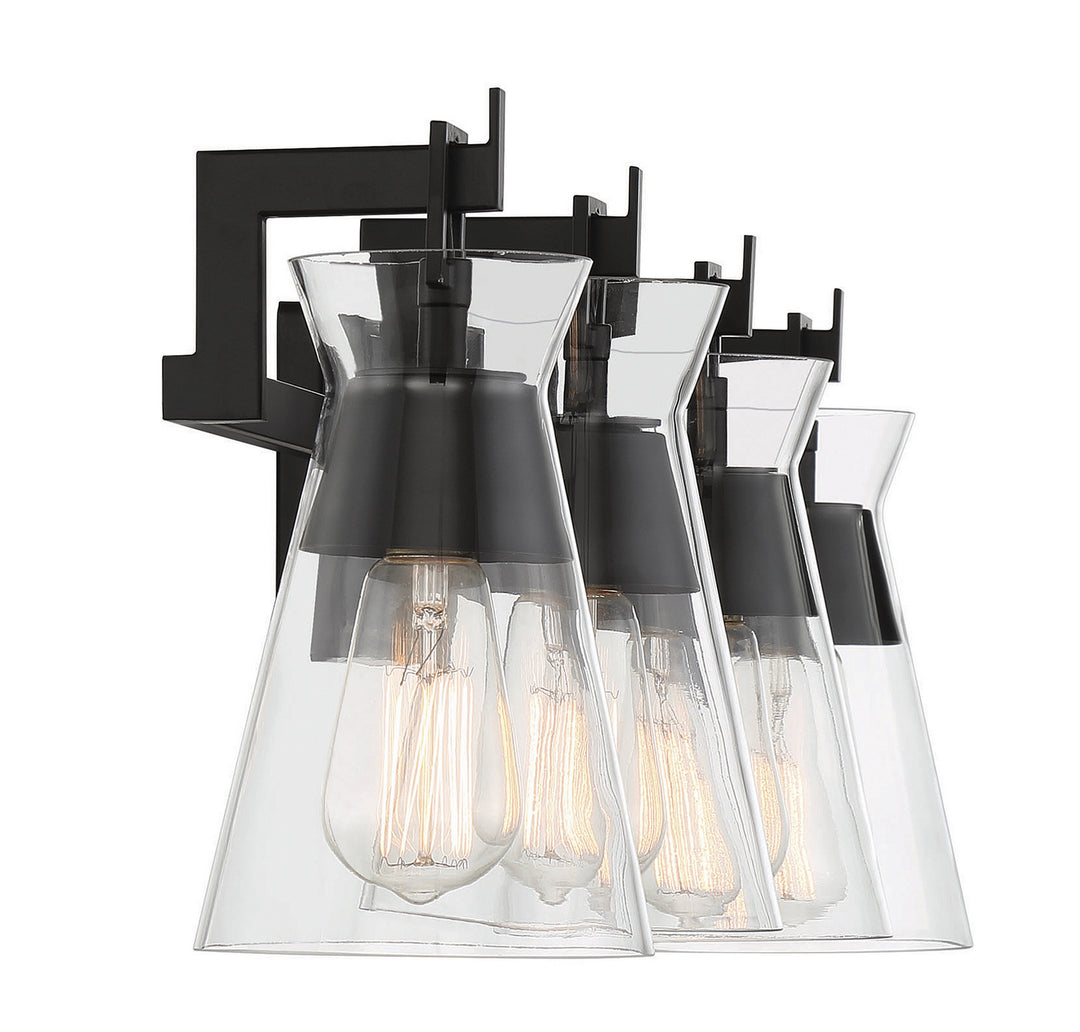 Savoy House Lakewood 8-1830-4-BK Bath Vanity Light 32 in. wide - Matte Black