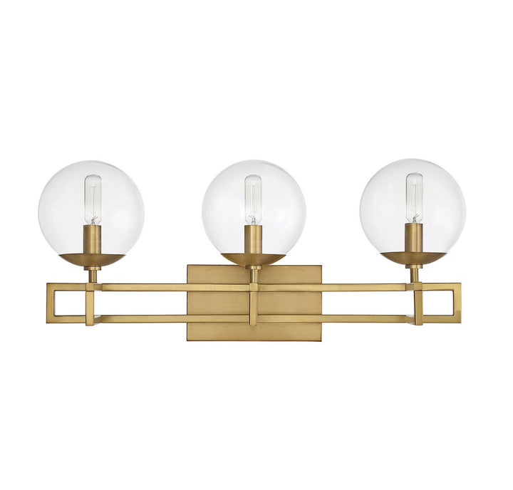 Savoy House Crosby 8-1860-3-322 Bath Vanity Light 24 in. wide - Warm Brass