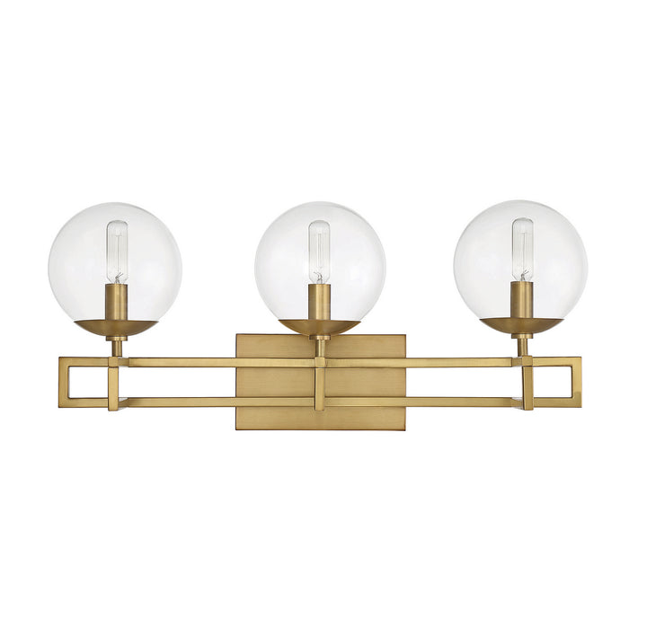 Savoy House Crosby 8-1860-3-322 Bath Vanity Light 24 in. wide - Warm Brass