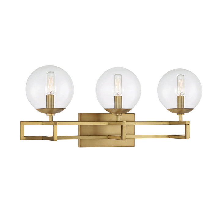 Savoy House Crosby 8-1860-3-322 Bath Vanity Light 24 in. wide - Warm Brass