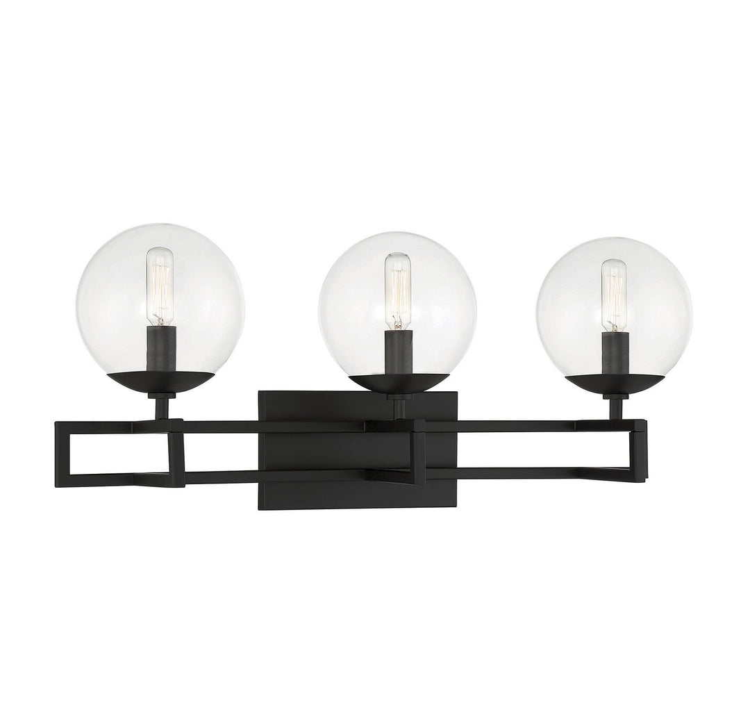 Savoy House Crosby 8-1860-3-BK Bath Vanity Light 24 in. wide - Matte Black