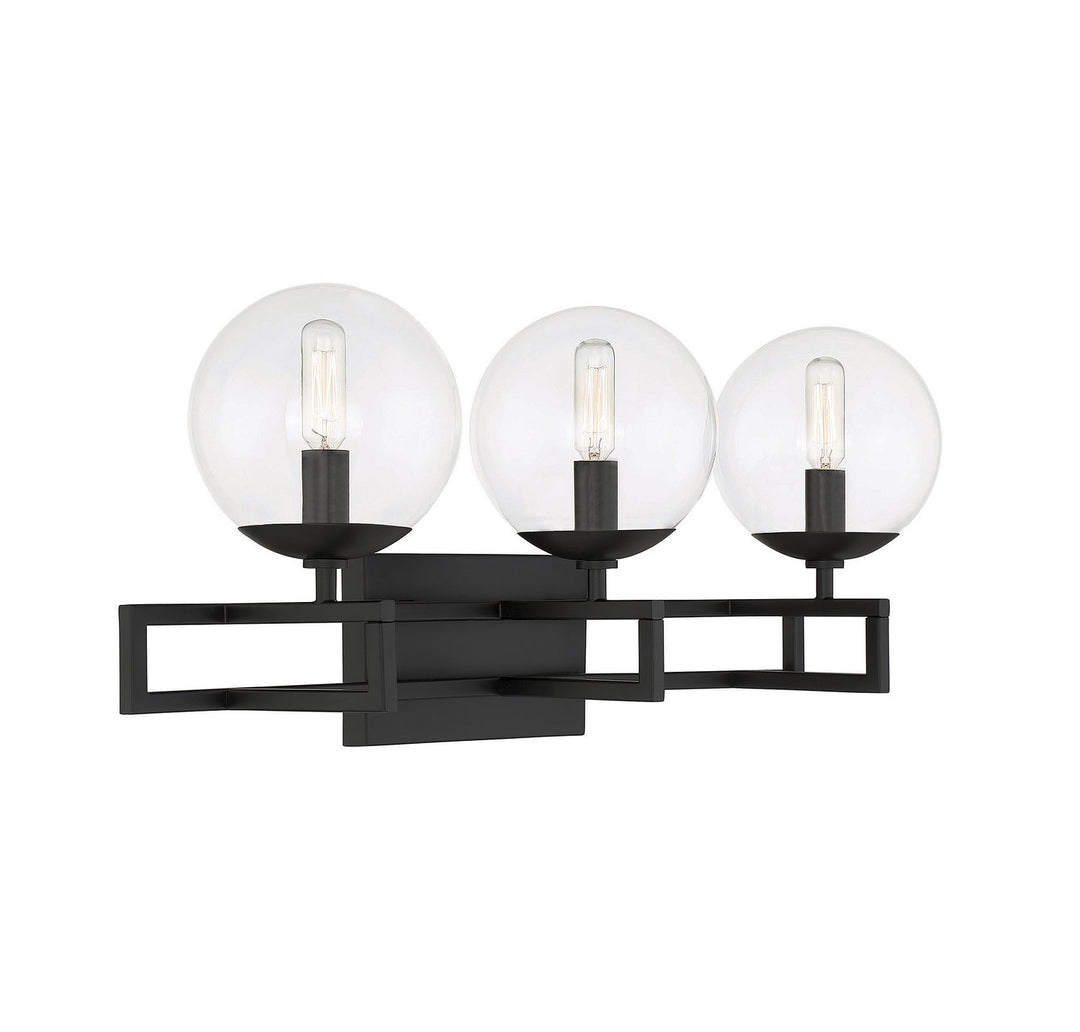 Savoy House Crosby 8-1860-3-BK Bath Vanity Light 24 in. wide - Matte Black