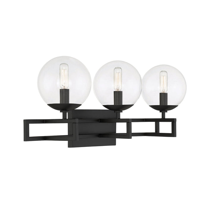 Savoy House Crosby 8-1860-3-BK Bath Vanity Light 24 in. wide - Matte Black