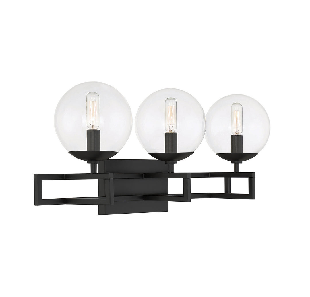Savoy House Crosby 8-1860-3-BK Bath Vanity Light 24 in. wide - Matte Black