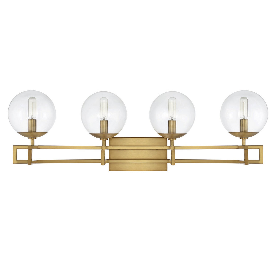 Savoy House Crosby 8-1860-4-322 Bath Vanity Light 33 in. wide - Warm Brass