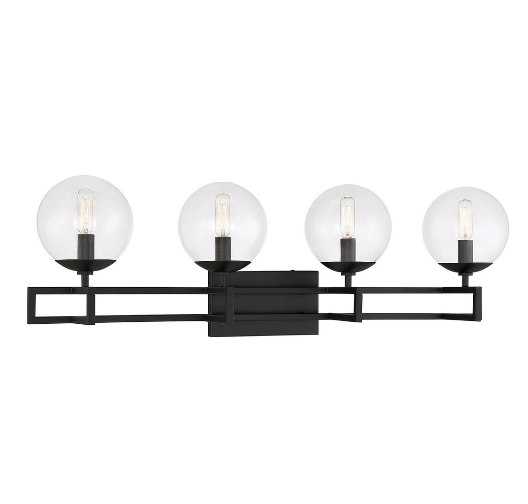 Savoy House Crosby 8-1860-4-BK Bath Vanity Light 33 in. wide - Matte Black