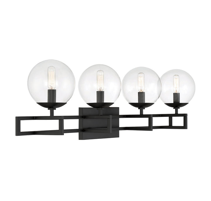 Savoy House Crosby 8-1860-4-BK Bath Vanity Light 33 in. wide - Matte Black