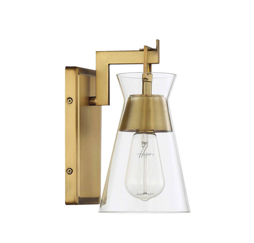Savoy House Lakewood 9-1830-1-322 Wall Sconce Light - Warm Brass