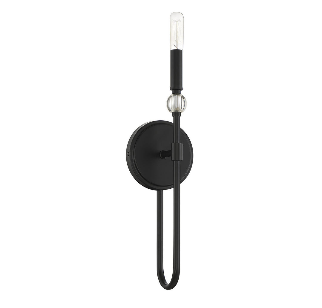 Savoy House Dawson 9-1916-1-89 Wall Sconce Light - Matte Black