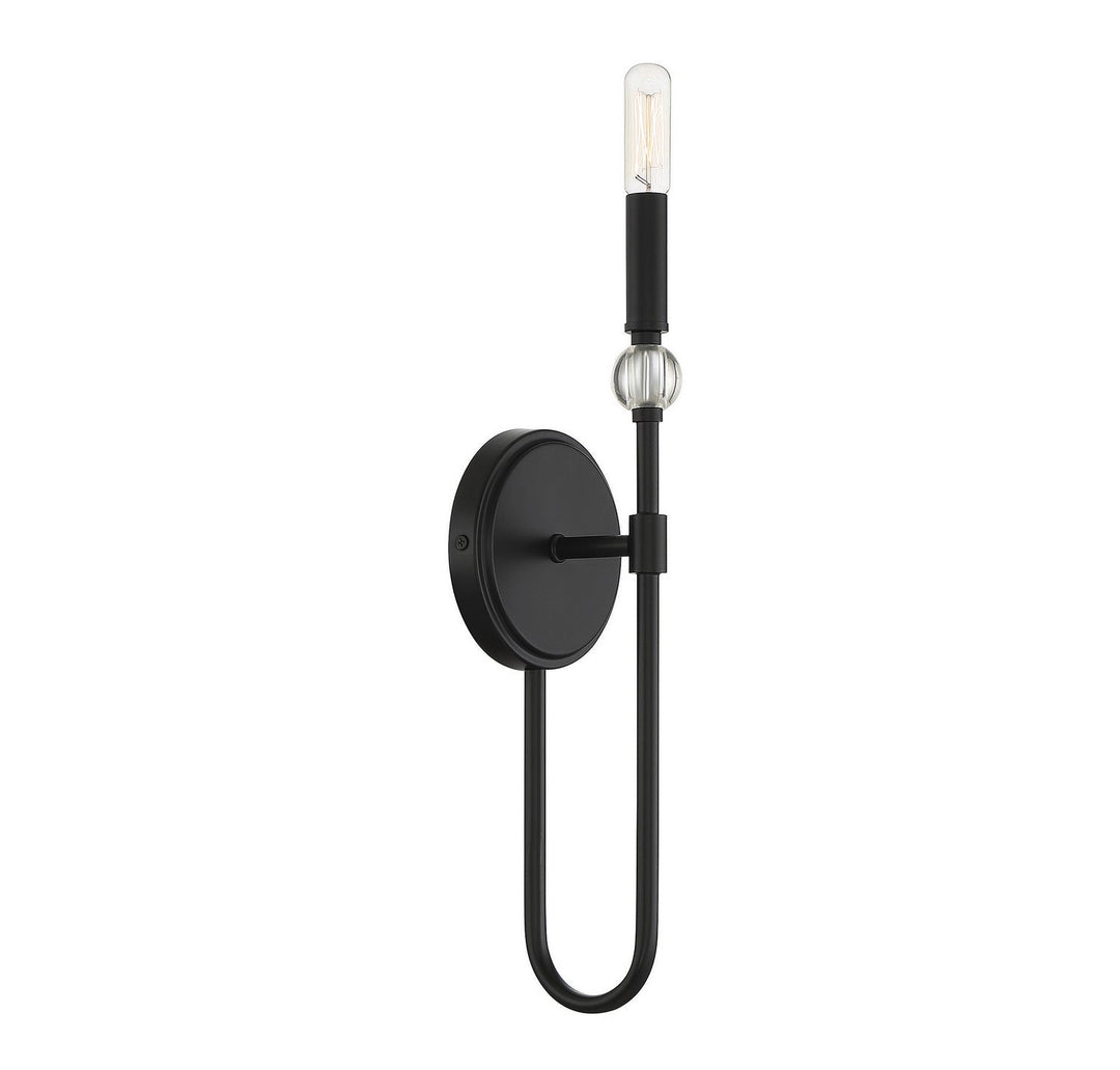 Savoy House Dawson 9-1916-1-89 Wall Sconce Light - Matte Black