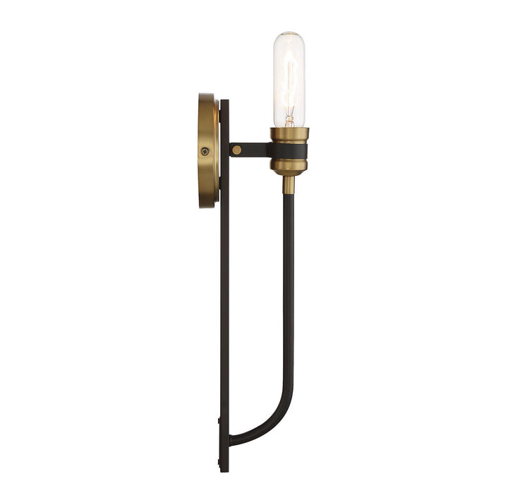 Savoy House Kenyon 9-1918-1-77 Wall Sconce Light - Bronze with Brass Accents