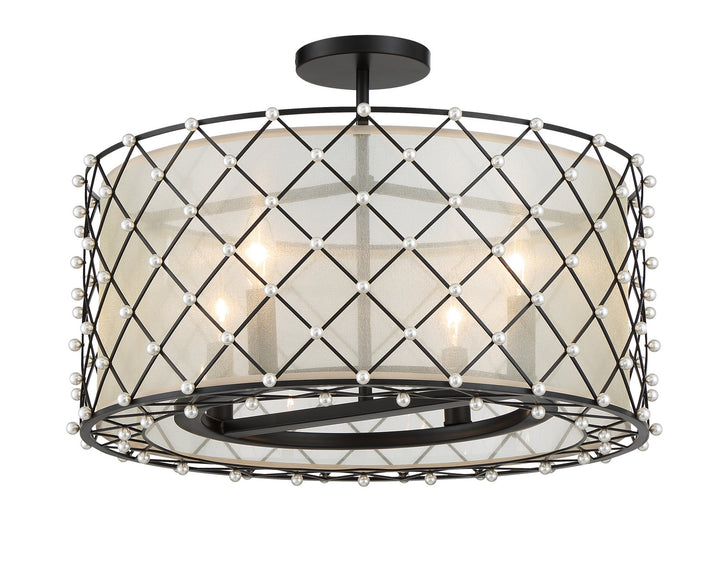 Minka-Lavery Sheer Elegance 2864-66A Pendant Light - Coal