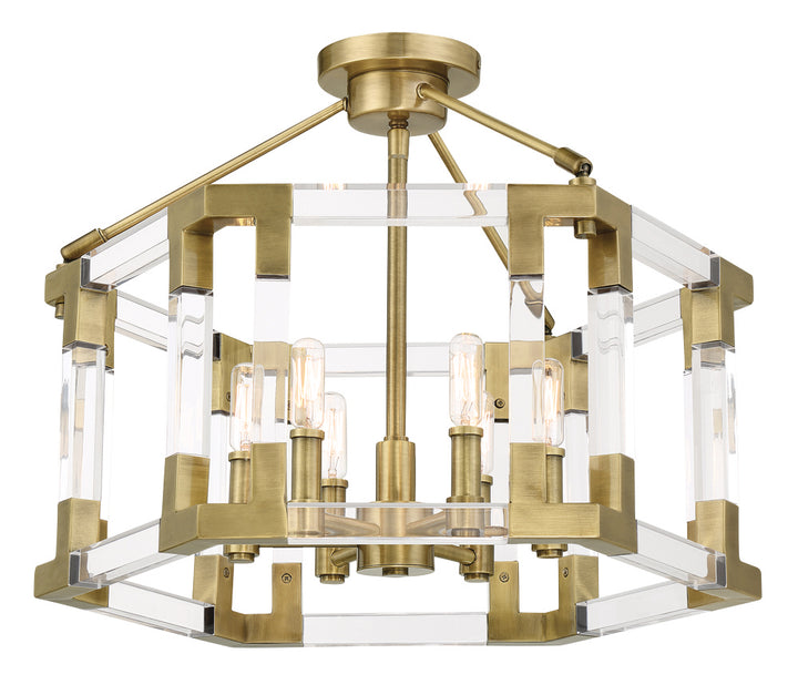 Metropolitan Prima Vista N7355-790 Ceiling Light - Aged Antique Brass