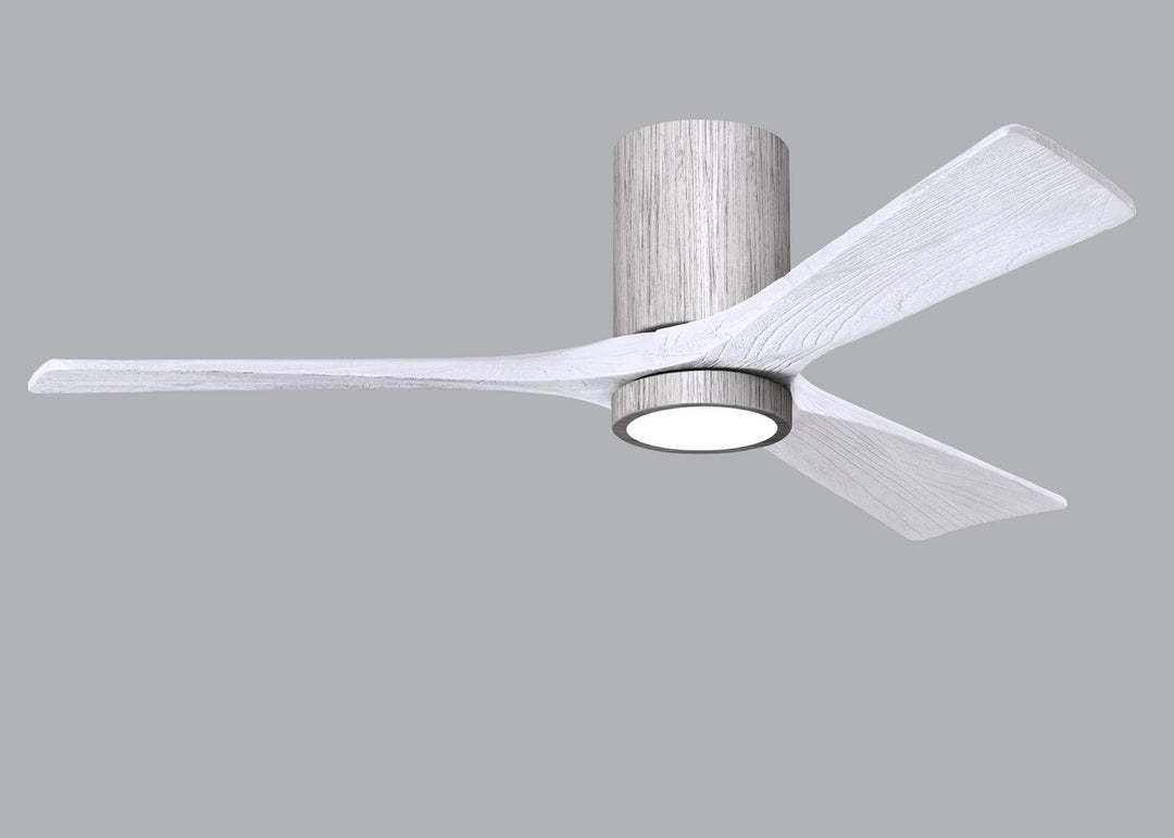 Matthews Fan Company Irene IR3HLK-BW-MWH-52 Ceiling Fan - Barn Wood Tone, Matte White/