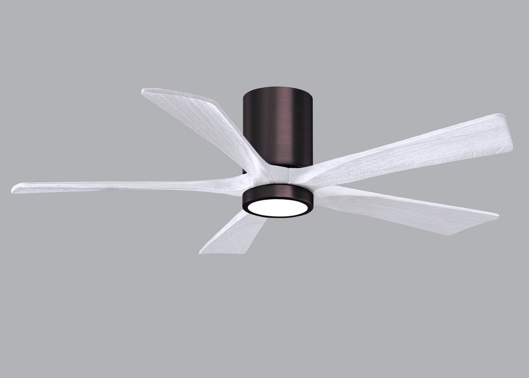 Matthews Fan Company Irene IR5HLK-BB-MWH-52 Ceiling Fan - Brushed Bronze, Matte White/