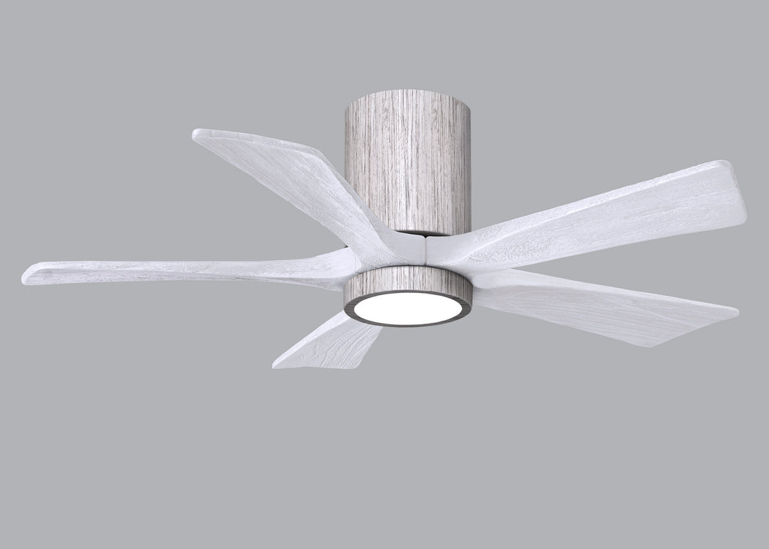 Matthews Fan Company Irene IR5HLK-BW-MWH-42 Ceiling Fan - Barnwood Tone, Matte White/